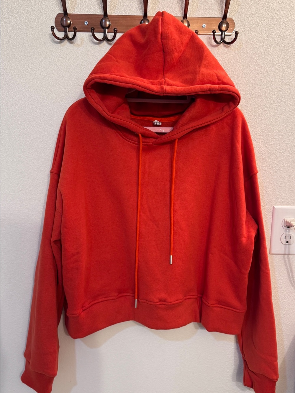 Women’s cropped fleece hoodie with hood Sweatshirt